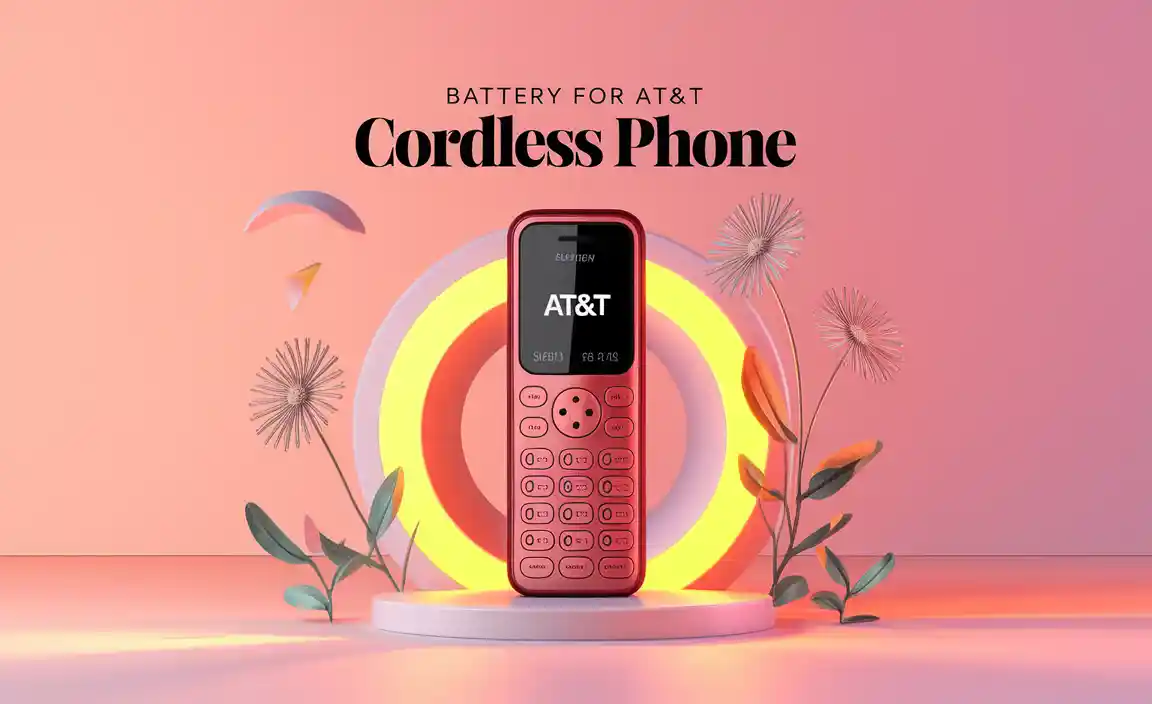 Battery For At&T Cordless Phone