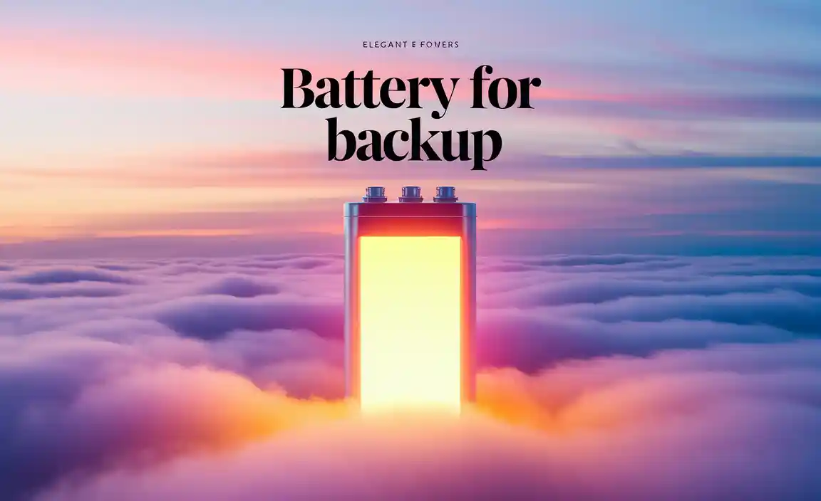 Battery For Backup