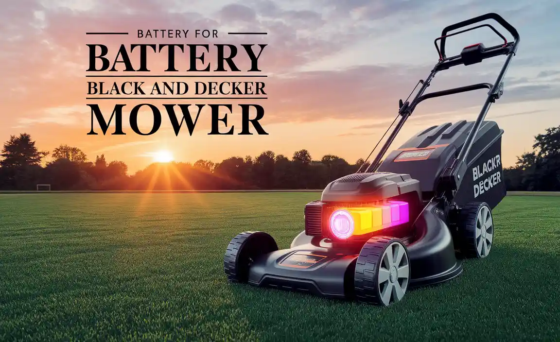 Battery For Black And Decker Mower