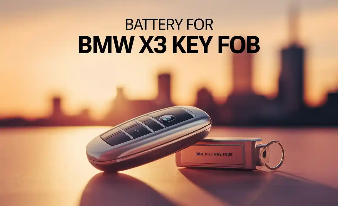 Battery For Bmw X3 Key Fob