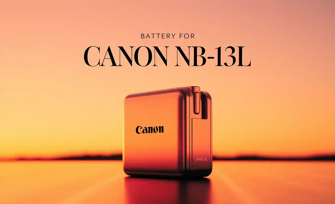 Battery For Canon Nb 13L
