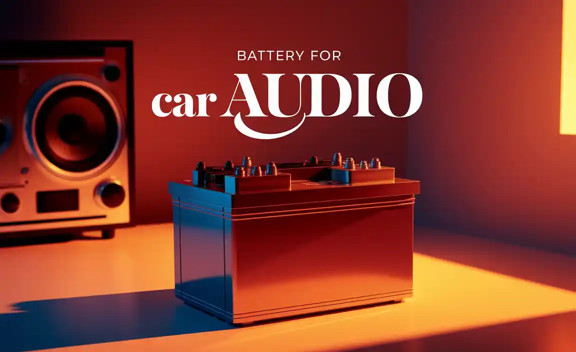 Battery For Car Audio