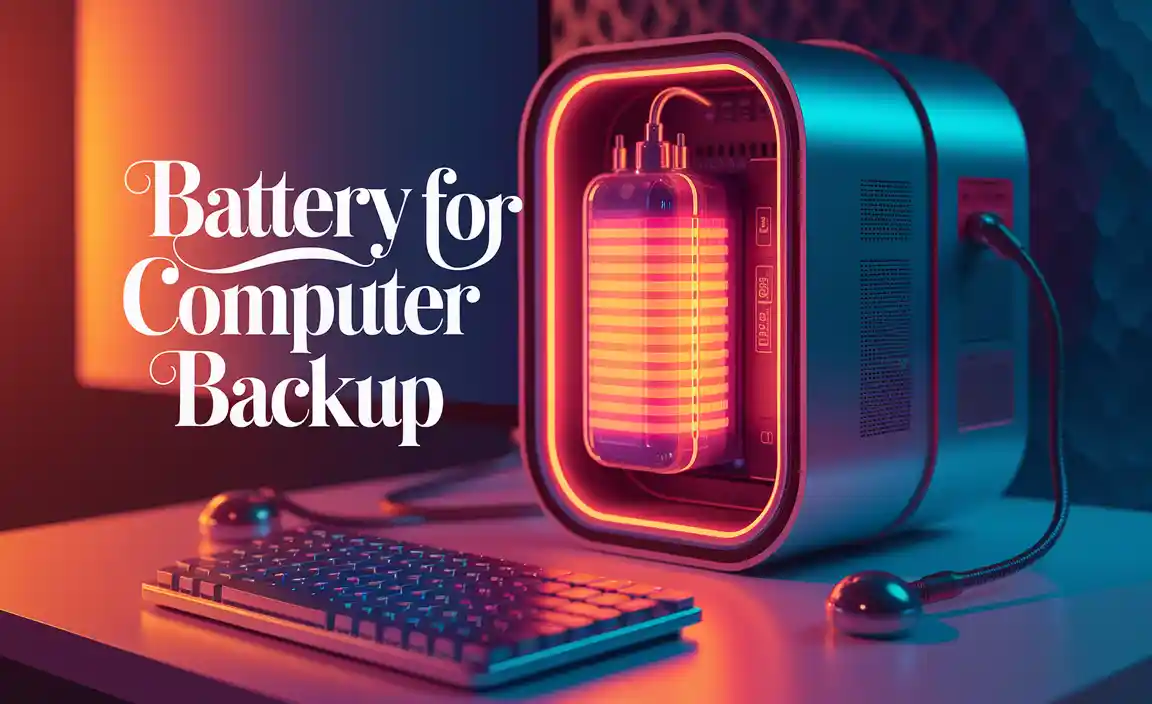 Battery For Computer Backup
