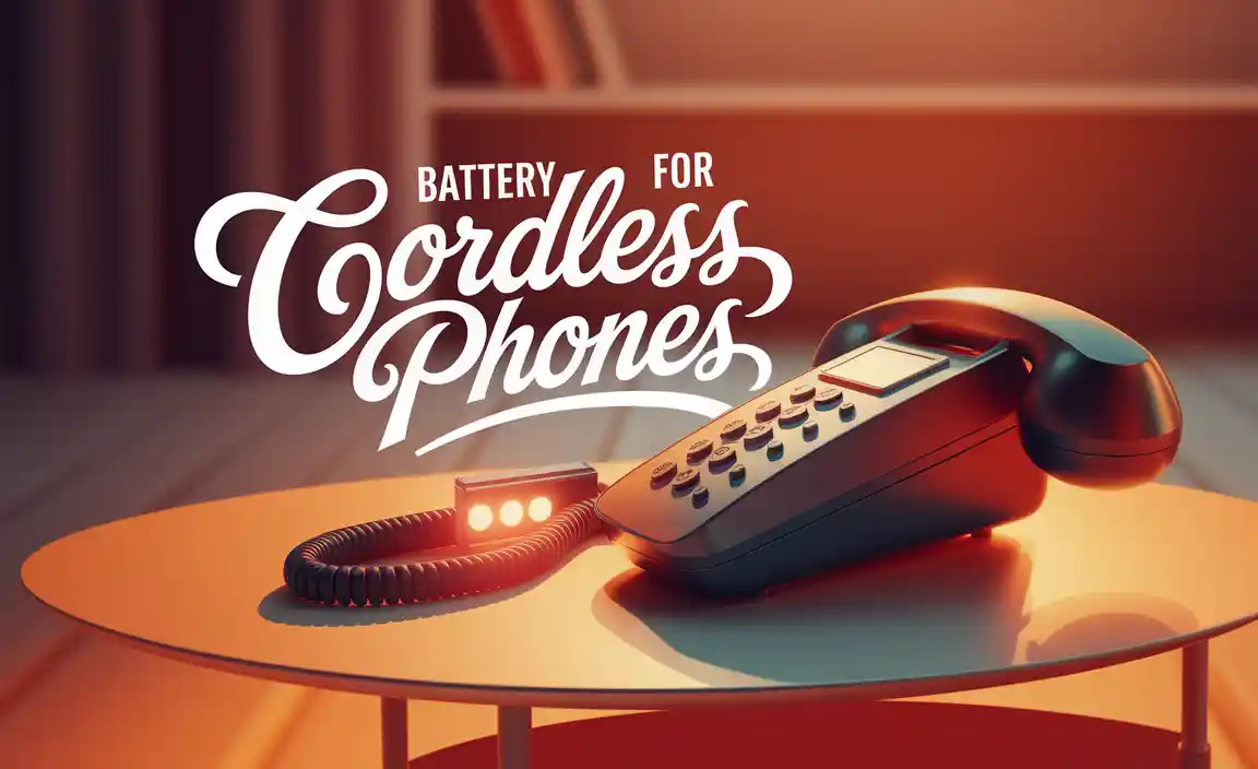 Battery For Cordless Phones