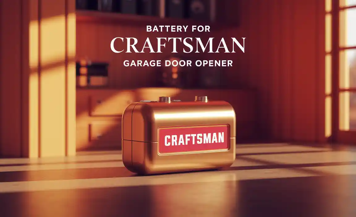 Battery For Craftsman Garage Door Opener