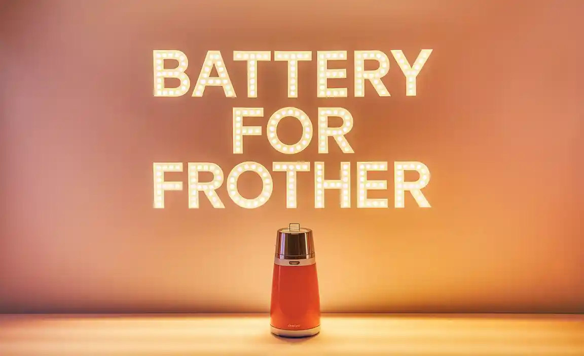 Battery For Frother