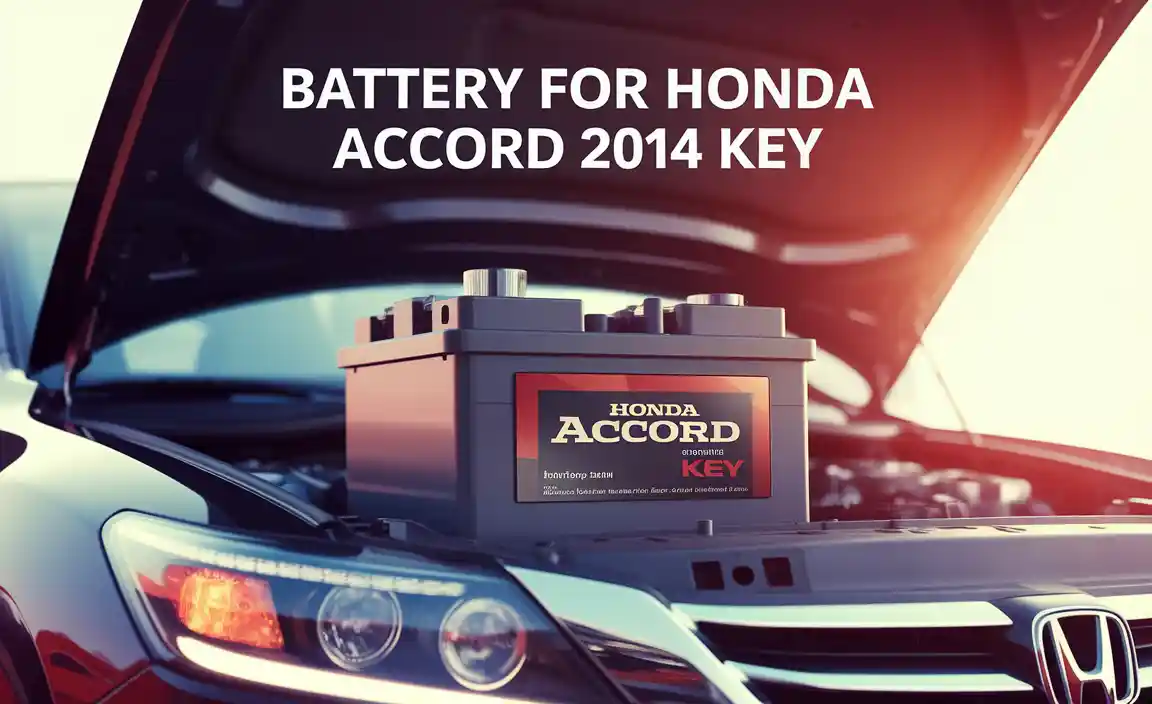 Battery For Honda Accord 2014 Key