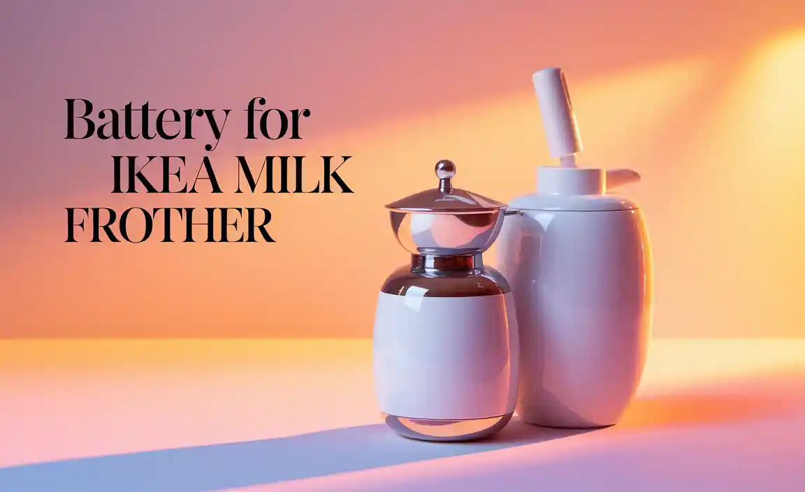 Battery For Ikea Milk Frother