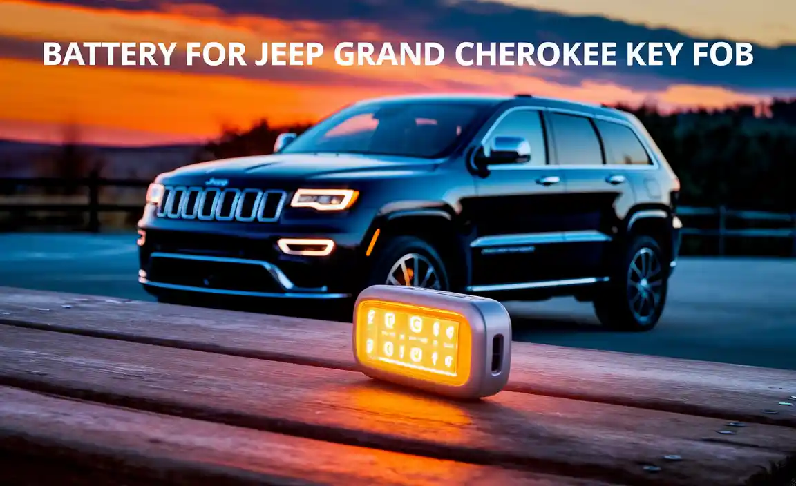 Battery For Jeep Grand Cherokee Key Fob