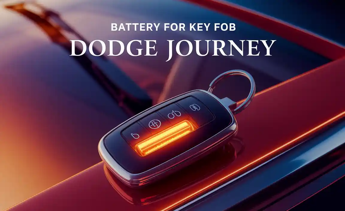 Battery For Key Fob Dodge Journey