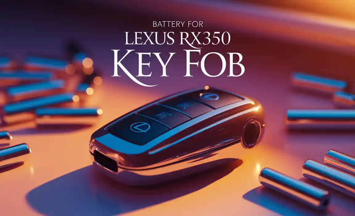 Battery For Lexus Rx350 Key Fob
