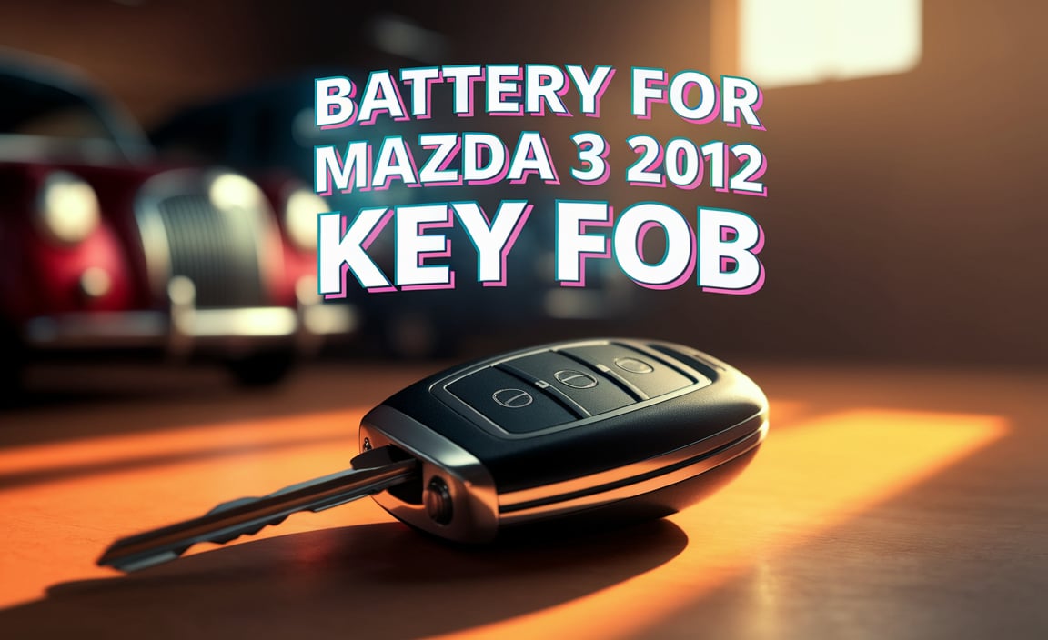 Battery For Mazda 3 2012 Key Fob