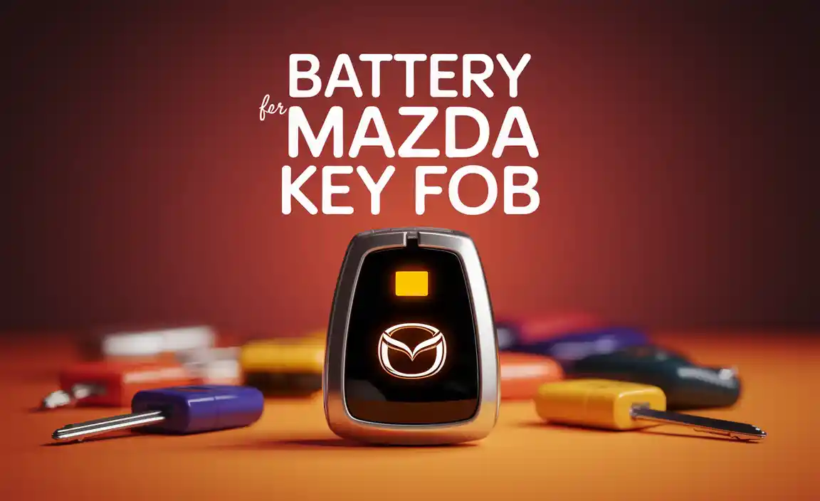 Battery For Mazda Key Fob