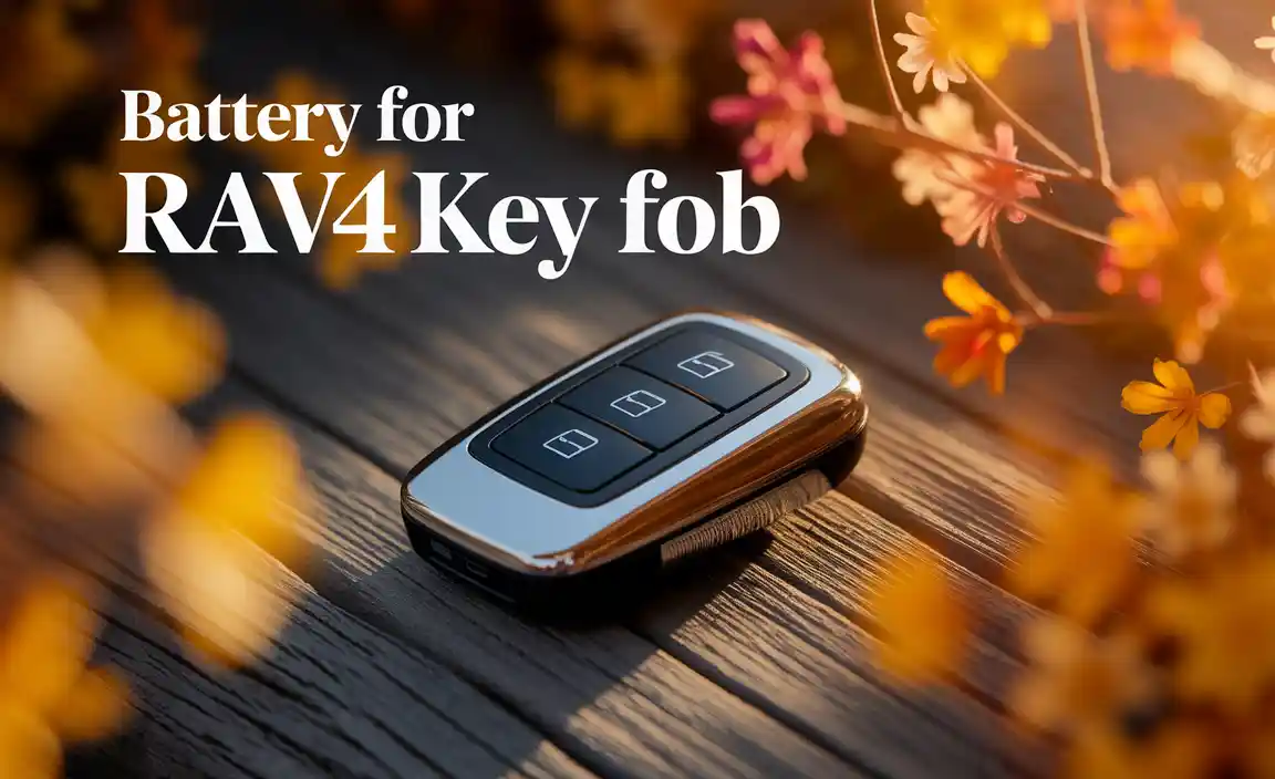 Battery For Rav4 Key Fob