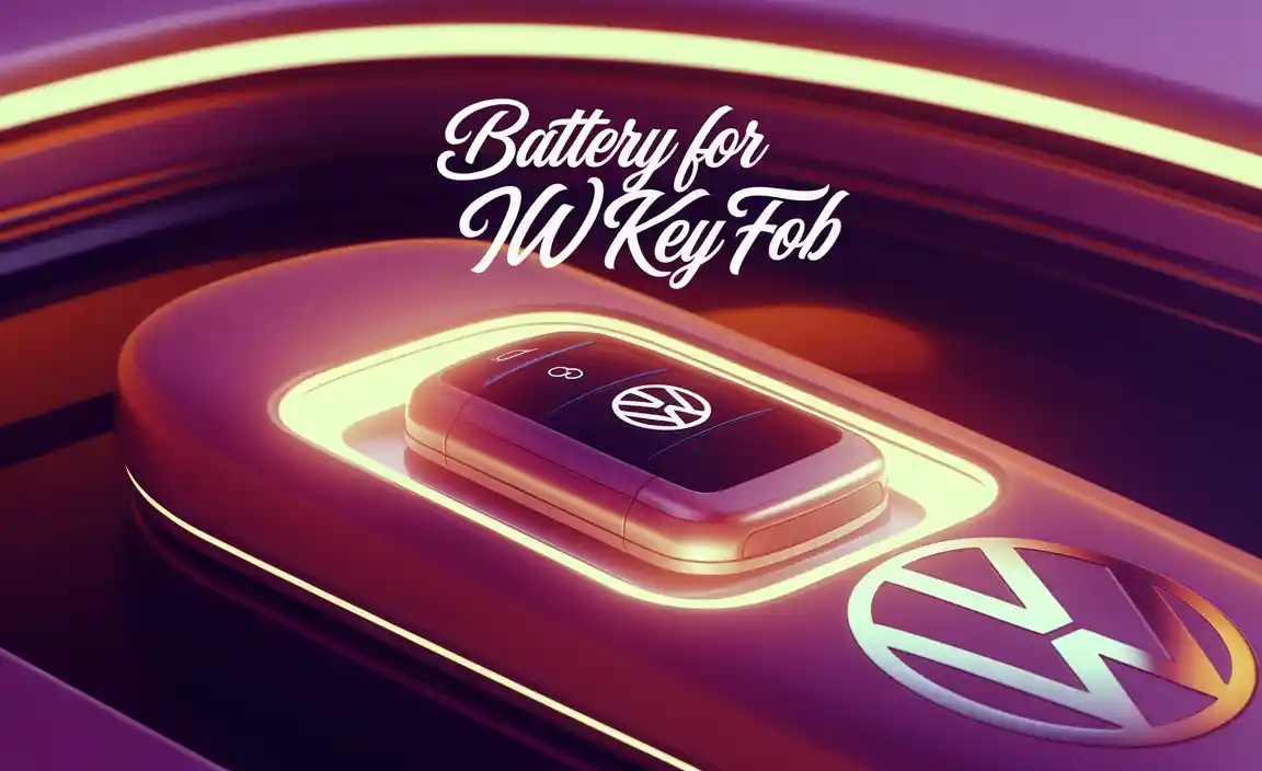 Battery For Vw Key Fob