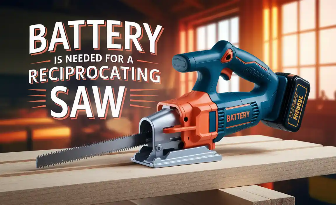 Battery Is Needed For A Reciprocating Saw