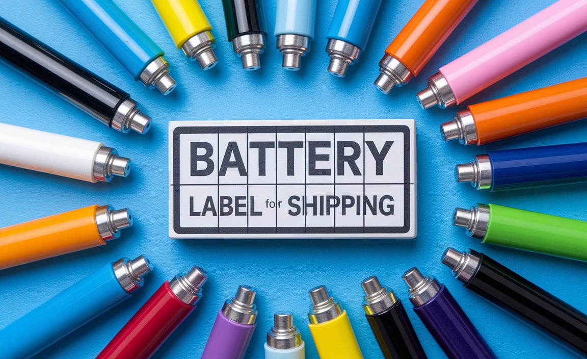 Battery Label For Shipping