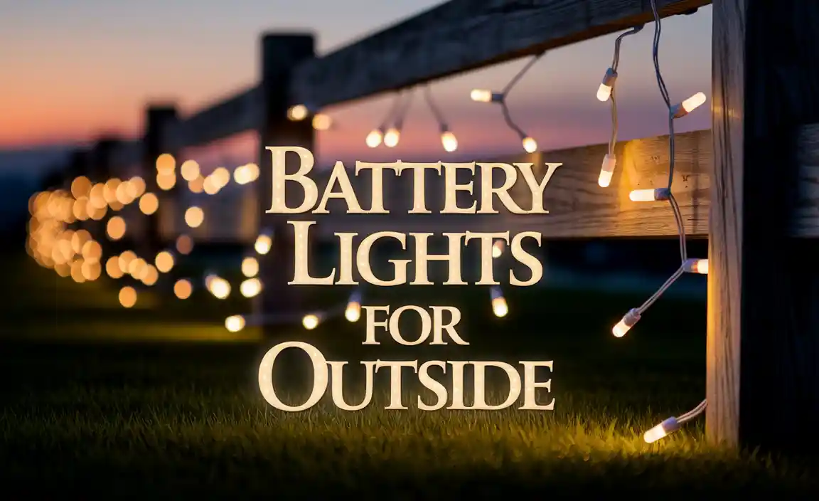 Battery Lights For Outside