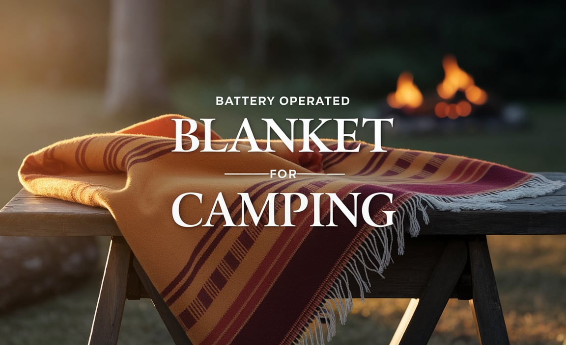 Battery Operated Blanket For Camping