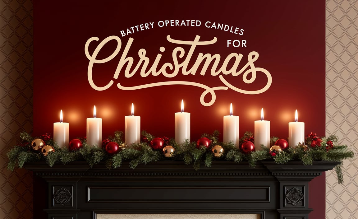 Battery Operated Candles For Christmas