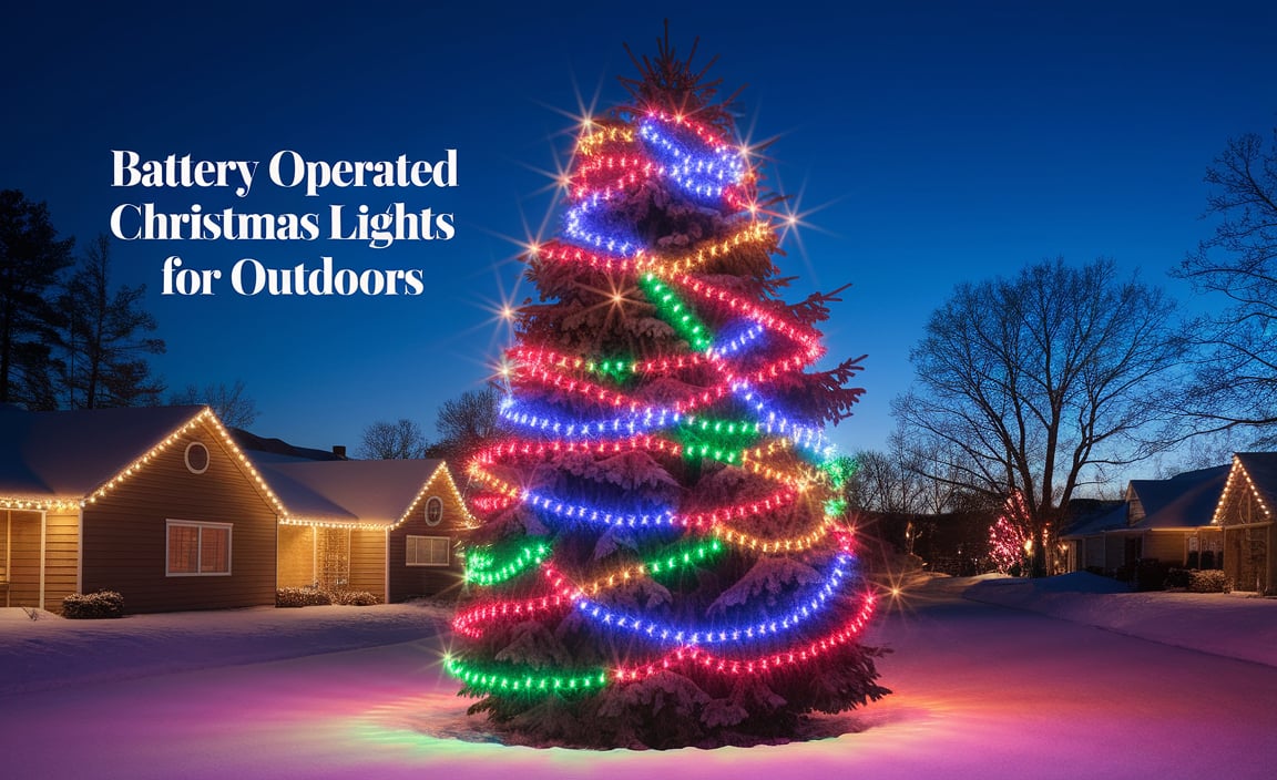 Battery Operated Christmas Lights For Outdoors