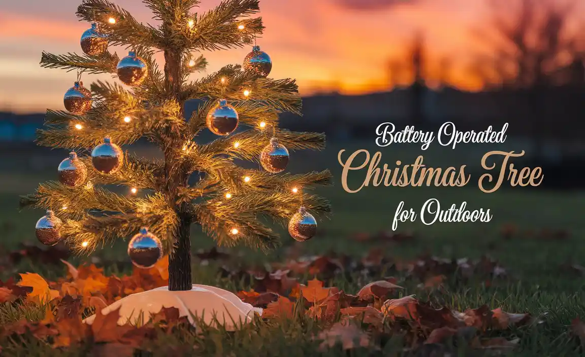 Battery Operated Christmas Tree For Outdoors