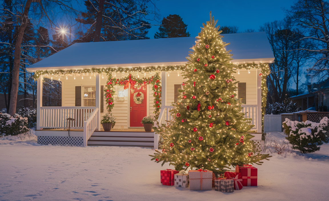 Battery Operated Christmas Trees For Outside -  Brighten Up Your Yard