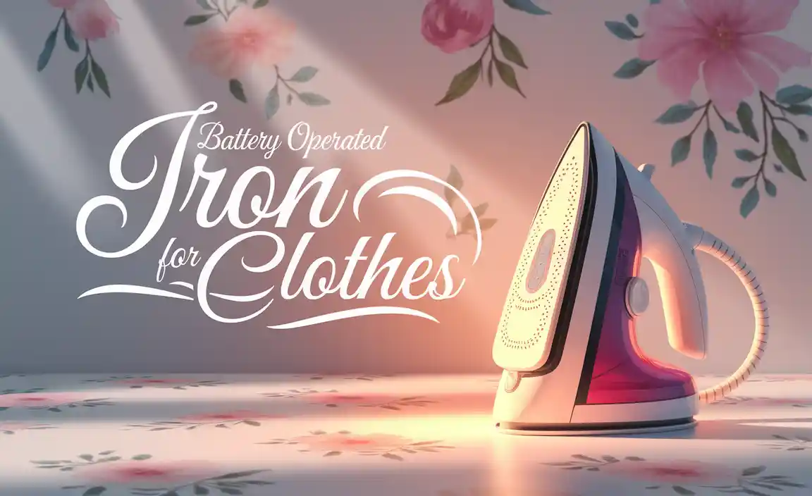 Battery Operated Iron For Clothes
