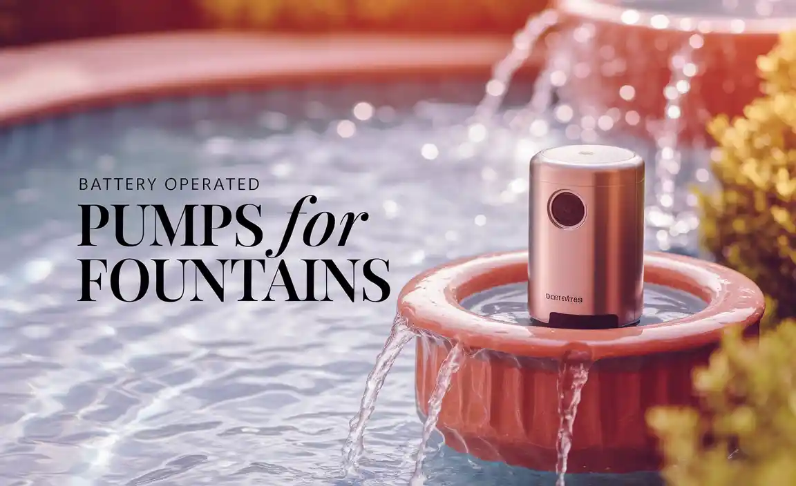 Battery Operated Pumps For Fountains