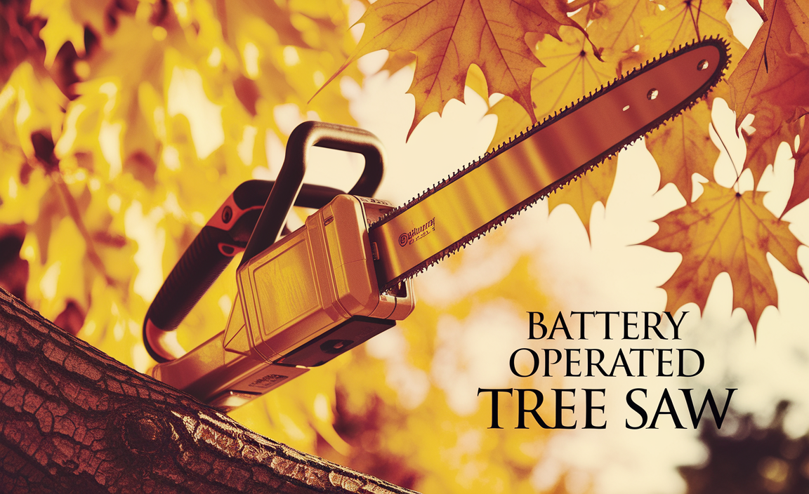 Battery Operated Saw For Trees