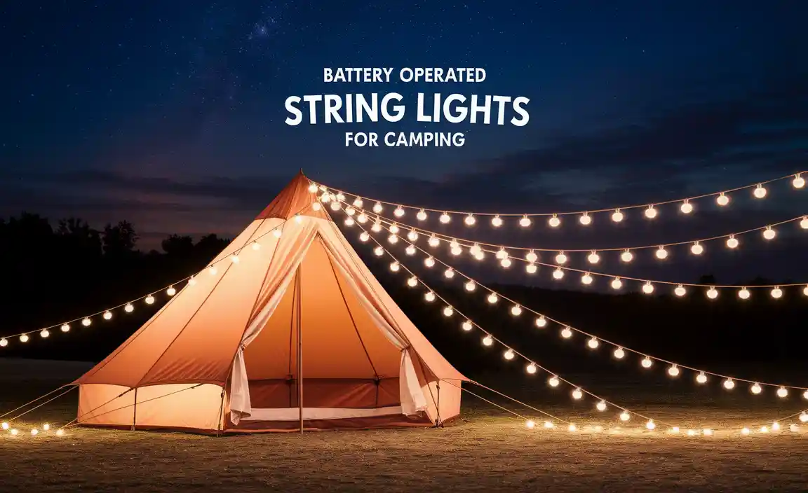 Battery Operated String Lights For Camping