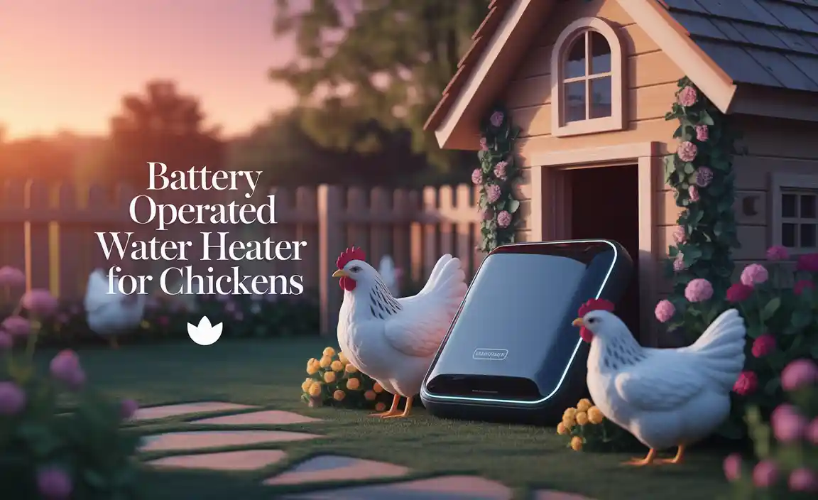 Battery Operated Water Heater For Chickens