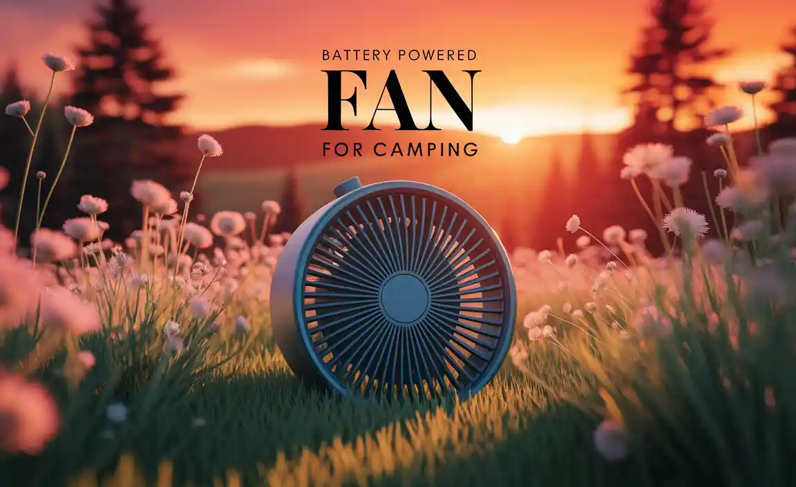 Battery Powered Fan For Camping
