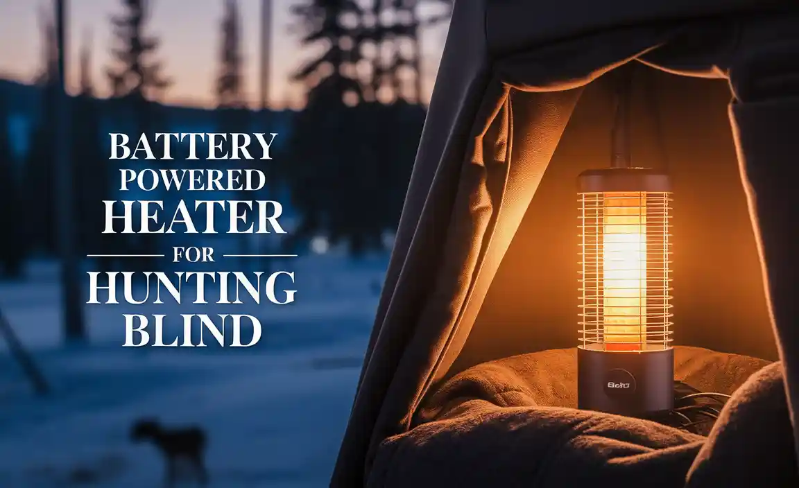 Battery Powered Heater For Hunting Blind