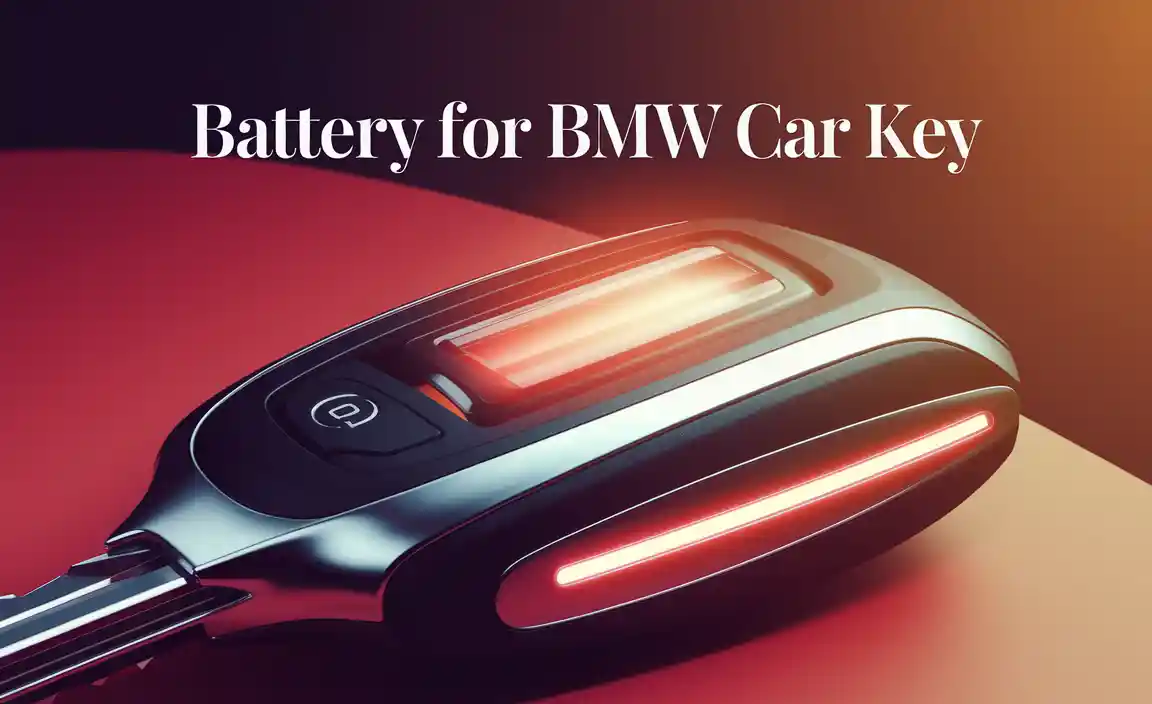 Battery Specifications for BMW Car Keys