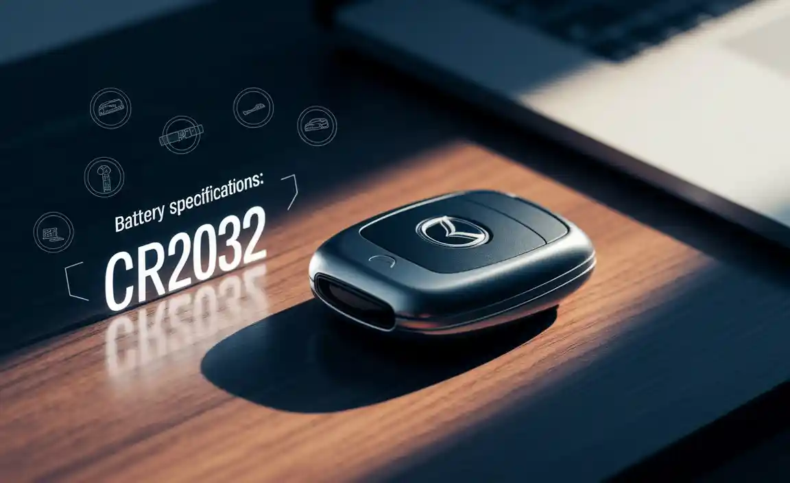 Battery Specifications for Mazda Key Fobs