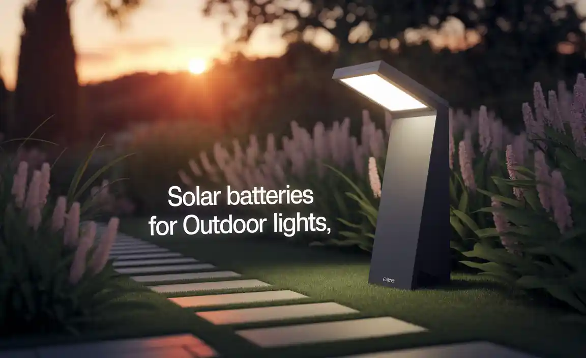 Benefits of Using Solar Batteries for Outdoor Lights