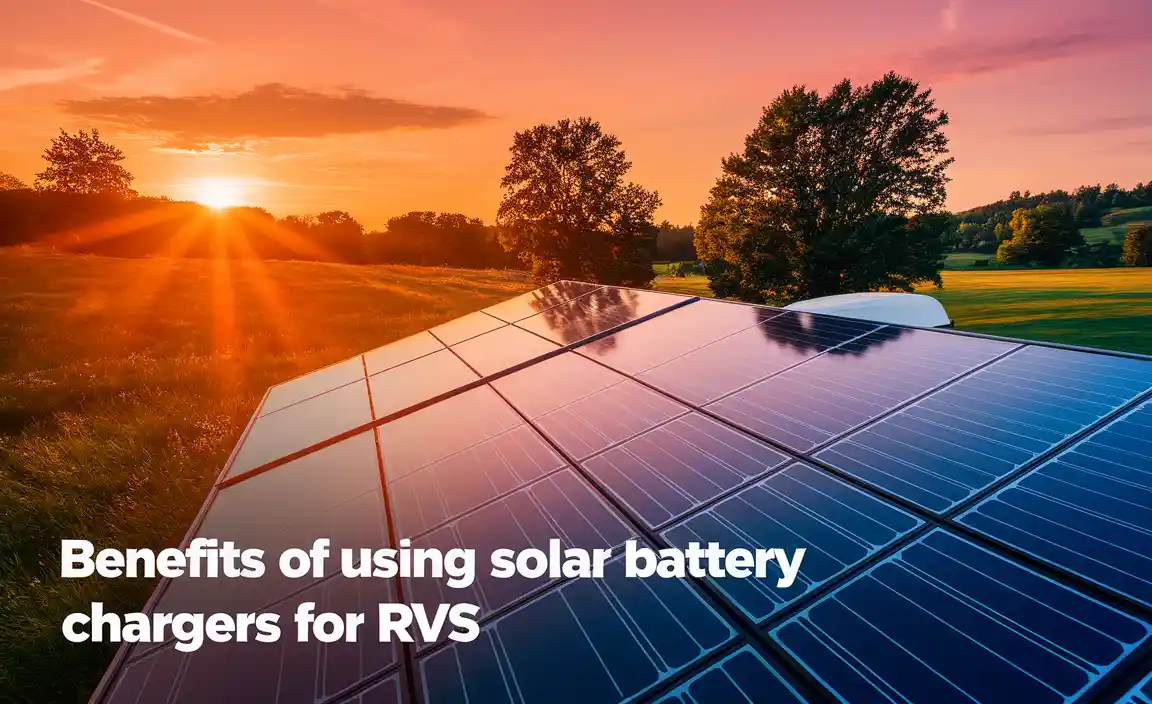 Benefits of Using Solar Battery Chargers for RVs