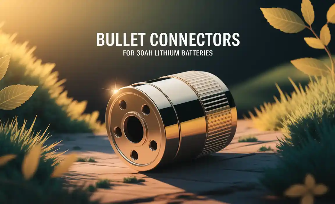 Bullet Connectors For 30Ah Lithium Batteries