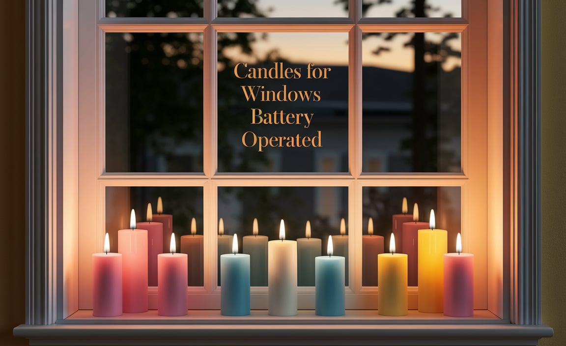 Candles For Windows Battery Operated