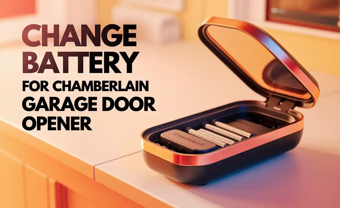 Change Battery For Chamberlain Garage Door Opener