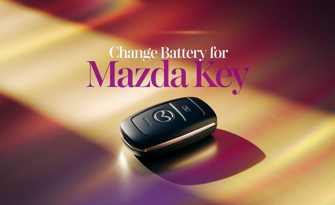 Change Battery For Mazda Key