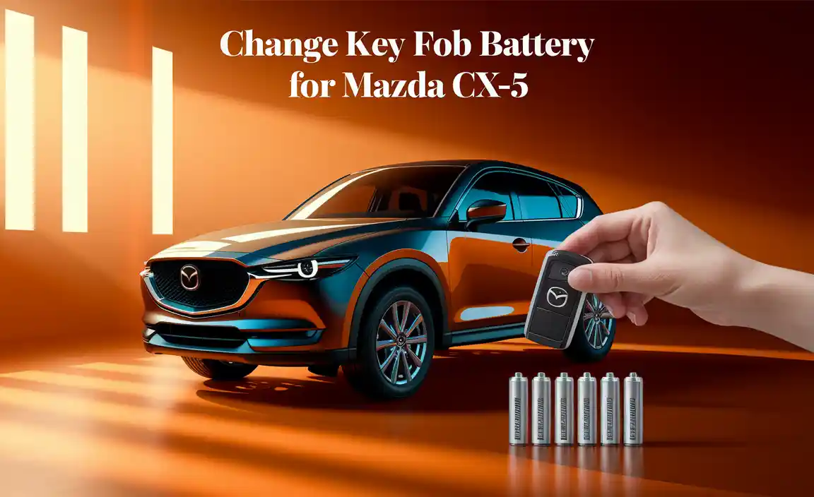 Change Key Fob Battery For Mazda Cx-5