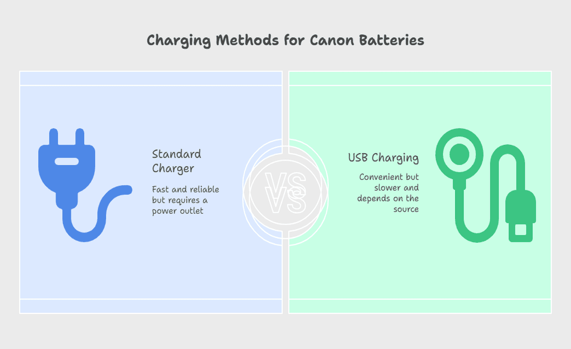 Charging Methods for Canon Batteries