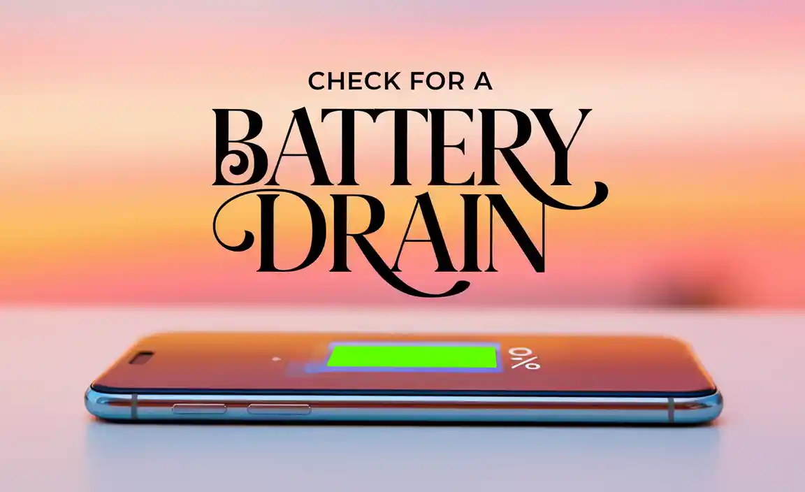 Check For A Battery Drain