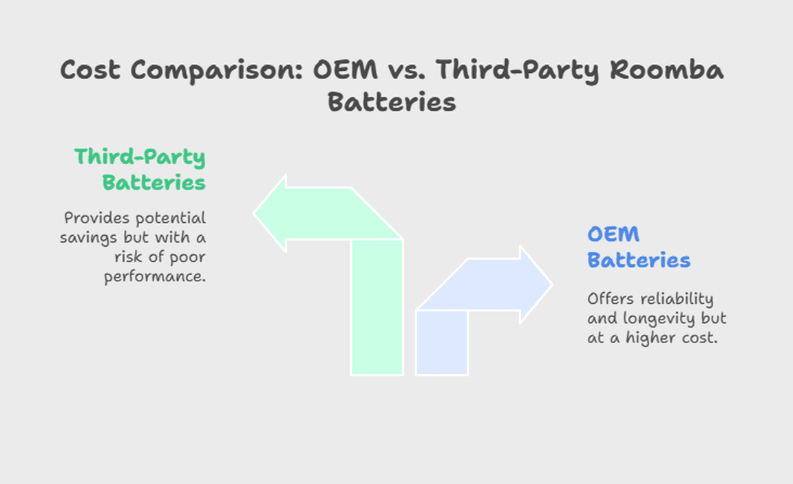 Cost Comparison OEM vs. Third-Party Roomba Batteries
