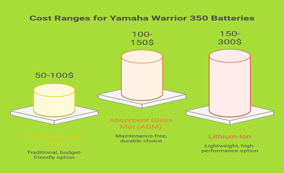 Cost Considerations for Yamaha Warrior 350 Batteries