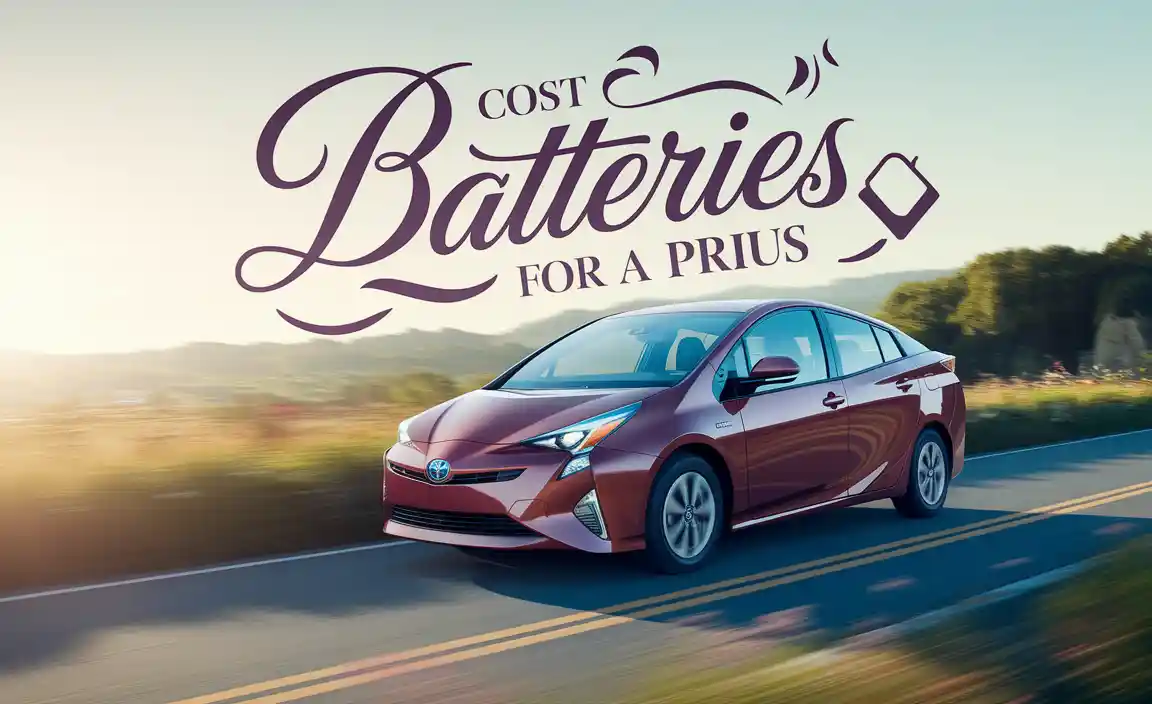 Cost Of Batteries For A Prius