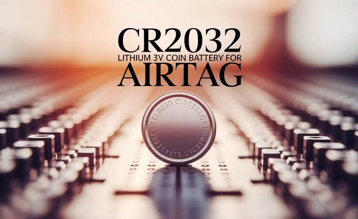 Cr2032 Lithium 3V Coin Battery For Airtag