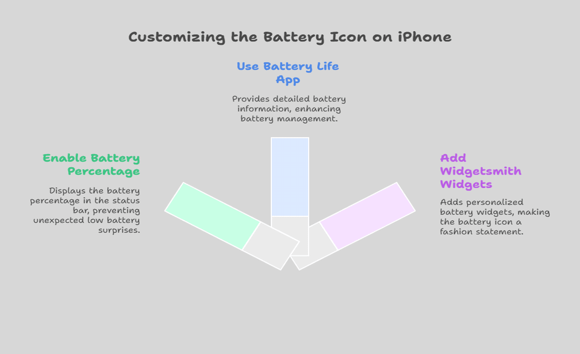 Customizing the Battery Icon on iPhone
